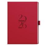 Daily Diary 2026 David Deny A5 - red