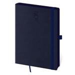 Daily diary A5 2026 Memory with elastic band - dark blue