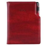 Diary GEP with ballpoint weekly A4 2024 - bordeaux brindled 
