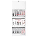 Wall Calendar 2026 Three months folded - grey