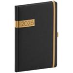 Weekly diary 2026 A5 Twill - black-gold